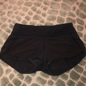 Black lulu lemon shorts.